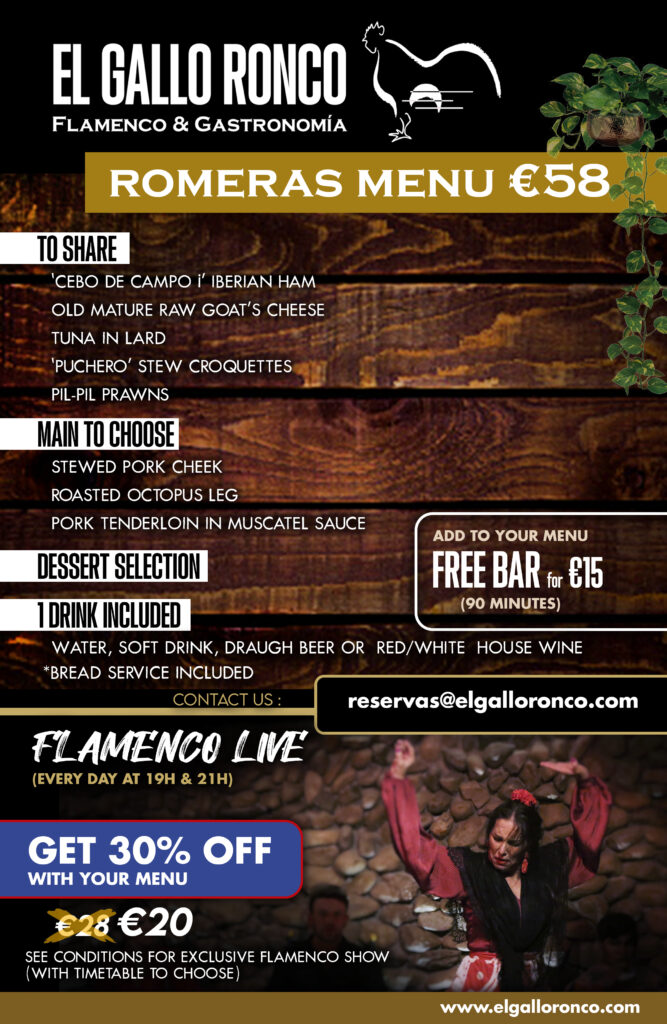 007 MENU ROMERAS 58E 2025 ENGLISH copia –El Gallo Ronco